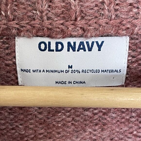 Old Navy Oversized Button Front Shawl Cardigan Wool Blend Boho Size Medium - Picture 3 of 5